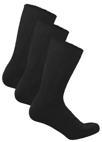 Mens Thermal Winter Socks 2.3 TOG Pack of 3 Pairs Socks Black Assorte