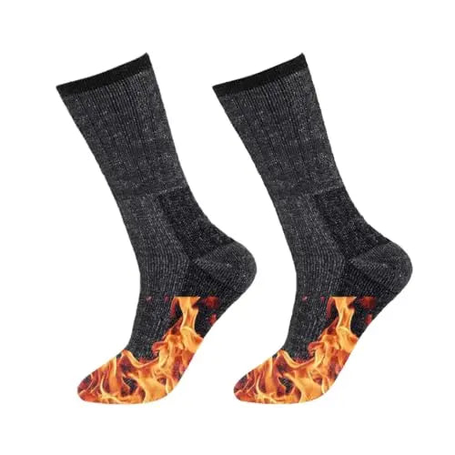 B.U.L 2 Pairs Mens Merino Military Wool Warm Long Thick Thermal Hiking Work Walking Army Combat 2.8 Tog Socks UK 6-11 / EU 39-45 B.U.L