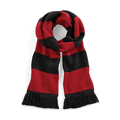 Luxurious Varsity Retro Unisex Winter Match Day Scarf **Fantastic Gift Idea** Double Layer Knit For Football Supporters Black Red Royal Sky Brands U Love Store