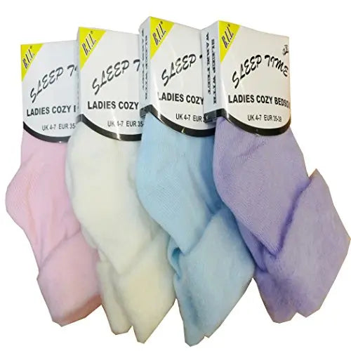 Ladies Thermal Underwear Long John Brushed Inside 0.45 TOG with Free Bed Socks (Small) White Thermal Sets