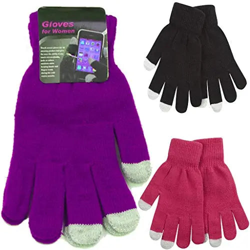 Ladies 5 Piece Hat Scarf Touch Screen Gloves Set for Winter, Outdoor Work, Travel Set Xmas Stocking Filler B.U.L Hats