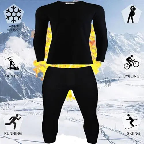 Men's Extreme Hot 0.45 TOG Thermal Underwear Long Sleeve Vest & Long John Set Baselayer Size S-XXL B.U.L