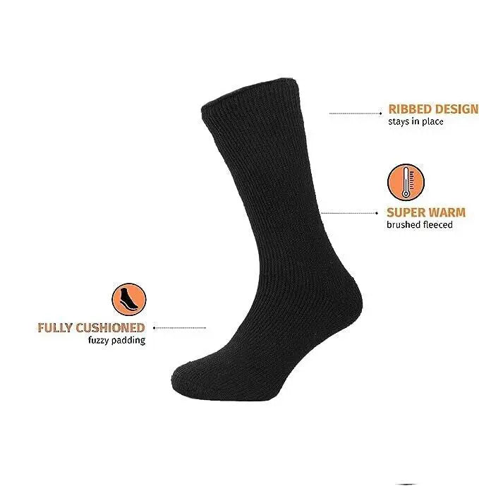 3 MENS THERMAL HOT PANACHE WORK, SLIPPERS, SKI SOCKS EXTRA THICK 2.3 TOG SIZE 6-11 (3 PAIRS ASSORTED SOCKS) PANACHE SOCKS