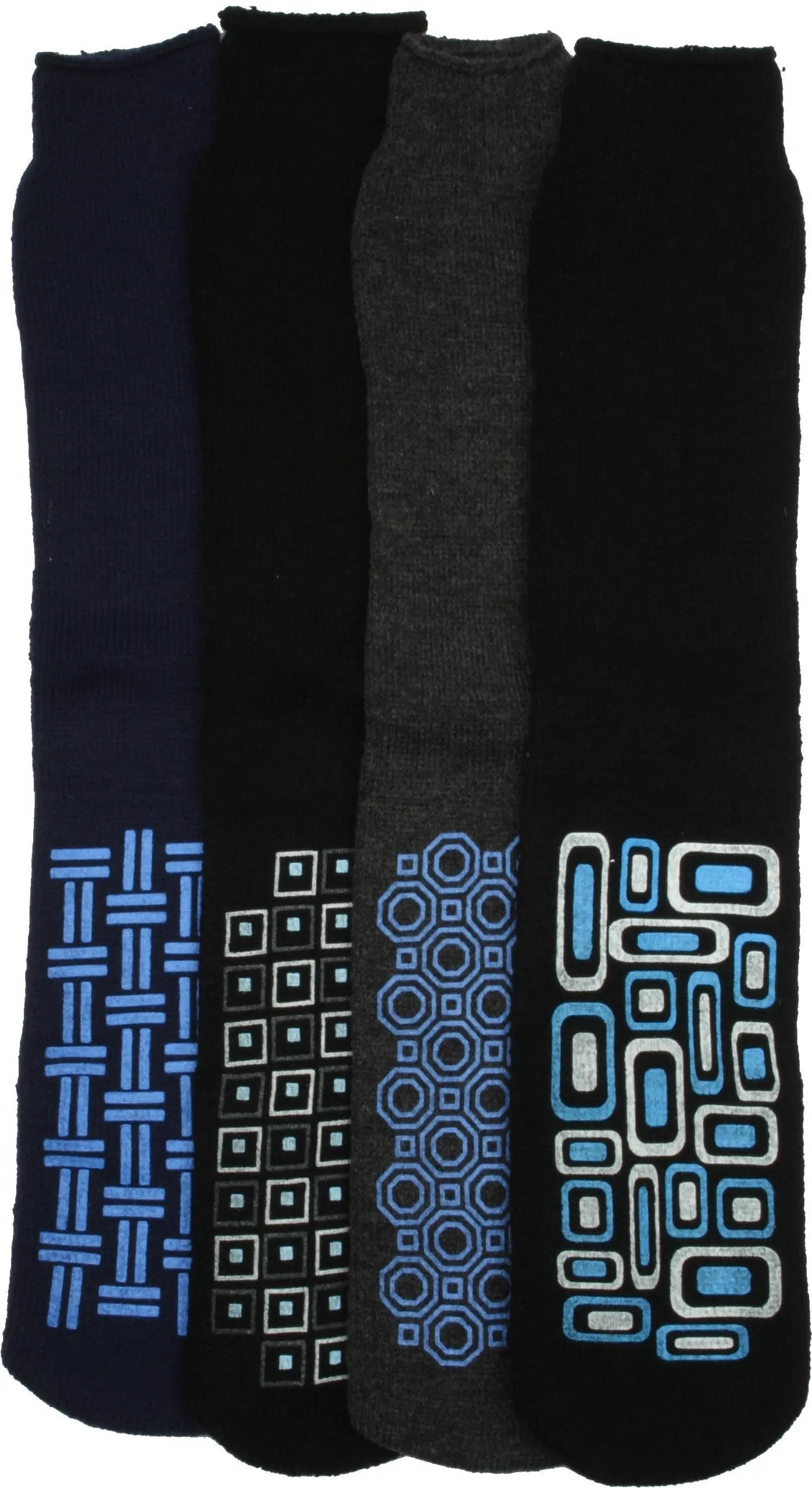4 Pairs Men's Slipper socks Lounge Socks Size 6-11 Drew Brady