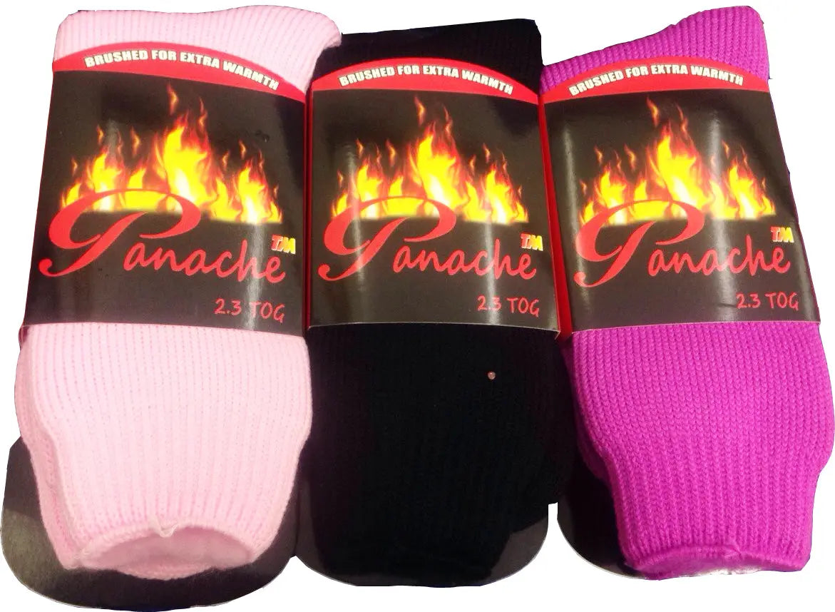LADIES THERMAL HOT PANACHE WORK, SLIPPERS, SKI SOCKS EXTRA THICK 2.3 TOG SIZE UK 4-7 EU 35-41 My Store
