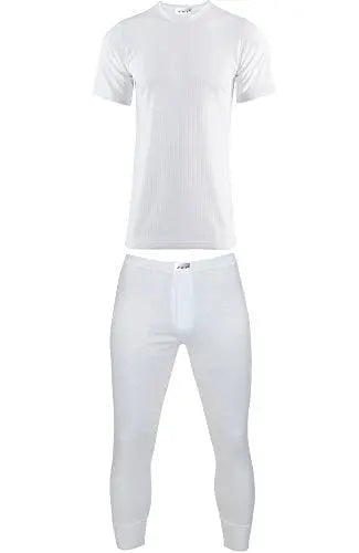 Mens Thermal Underwear Short Sleeve Vest & Long John Set - 4 Colours Brands U Love Store