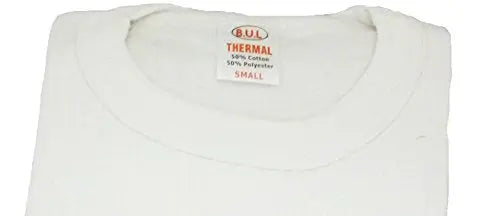 B.U.L ® 2 Mens Extrem Hot Thermal Underwear Set Short Sleeve Vest & Long Johns Suitable for Winter, Outdoor Work, Travel, Camping & Ski Wear Size S-XL (Xlarge, White) My Store
