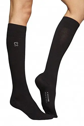 ATOM womens Compression Socks, 18-22 mmHg Milk Fiber Graduated Compression Socks Brands U Love Store