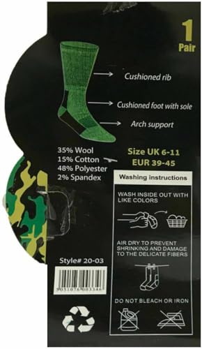 3 Pairs Mens Military Socks Army Thermal Hiking Boots Walking Extreme Hot 2.8 Tog Warm 6-11 UK/EU 39-45
