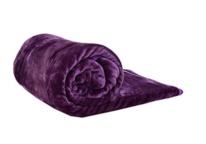 Luxury Fur Throw 200x240cms Aubergine Extra Large 3 Seater Sofa King Bed Blanket