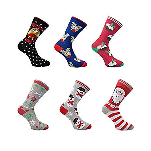 3x Pairs of Ladies Christmas Design Novelty Socks **Fantastic Gift Idea** (Ladies)