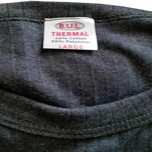 BUL ® 2 Mens Extreme Hot Thermal Underwear Set Short Sleeve Vest Suitable for Winter, Outdoor Work, Travel, Camping & Ski Wear Size S-XL (Small, Charcoal) My Store