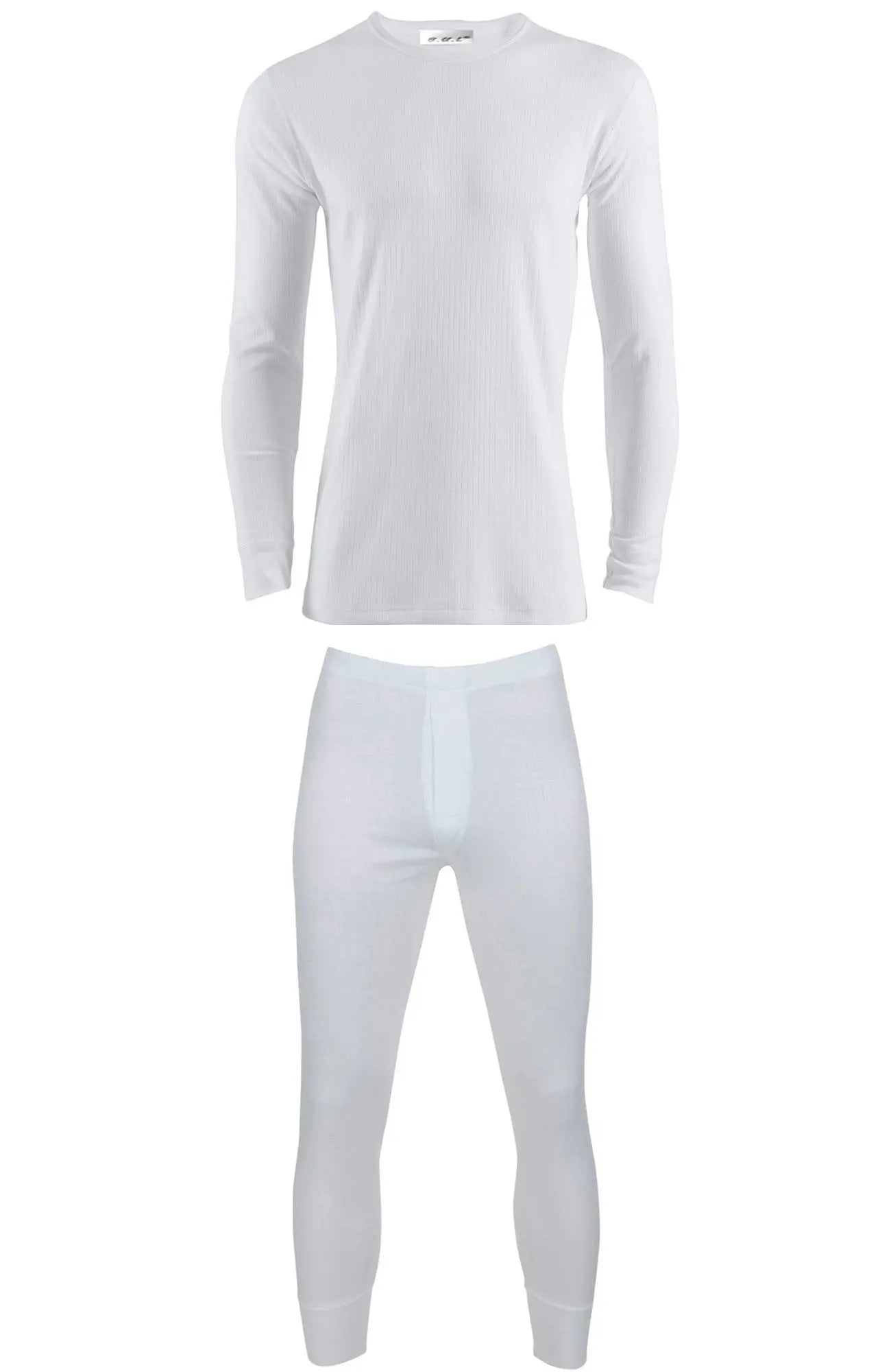 B.U.L ® 2 Mens Extrem Hot Thermal Underwear Set Long Sleeve Vest & Long Johns Suitable for Winter, Outdoor Work, Travel, Camping & Ski Wear Size S-XL (Small, White) My Store