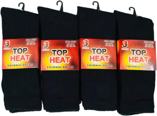 XMAS Festive Stocking Filler Thick 3 Pair Thermal Winter Socks, Warm Socks, Thick Socks, Insulated Socks – For Men Women and Kids - Adult Size 6-11 UK/EU 39-45