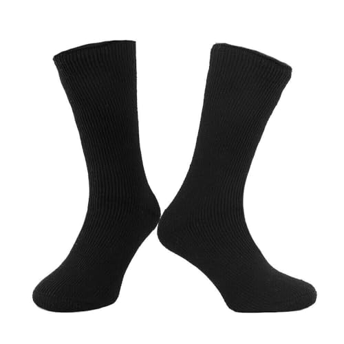 Ladies Thermal Winter Socks 2.3 TOG Pack of 3 Pairs Socks, Black/Assorted Thermal Socks, Warm Socks, Thick Socks, Insulated Socks 4-7 UK/EU 37-40