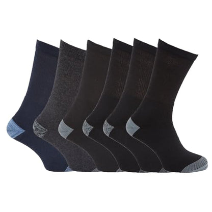 B.U.L 6, 12, 18, 24 Pairs Mens Socks Heavy Duty Work Footwear Heel & Toe Multipack Size 6-11 UK/EU 39-45