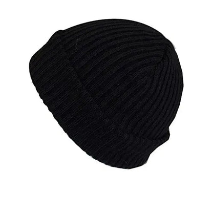 Mens Ladies Trapper Aviator Slouch Beanie Hat Cap - Various Styles Colours (Black Beanie Hat) B.U.L Hats Caps