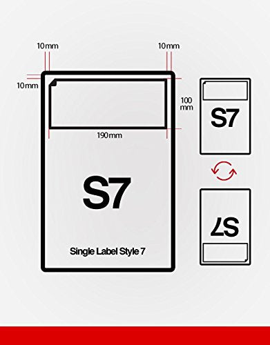 1000x A4 EBAY/AMAZON INTEGRATED LABELS STICKY ADDRESS POST PACK PAPER INKJET (S7)