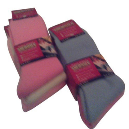 6 Pairs Ladies winter thermal socks. Dark Colours