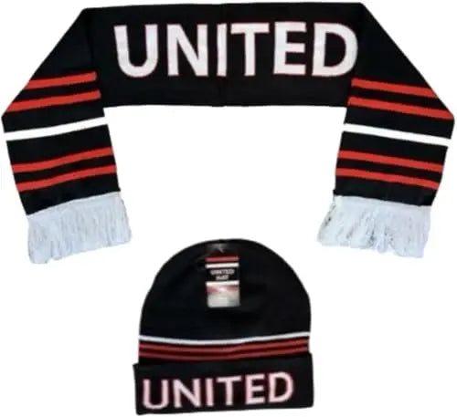 B.U.L Man United, Newcastle, Liverpool, Celtic, City, Rangers Supporters Match Day Football Hat & Scarf Set For Supporters Fans *Fantastic Gift Idea* B.U.L