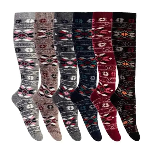 2 Pairs Mens Ladies Christmas Novelty Festive Xmas Knee High Socks Size UK 6-11, 4-7 / EUR 39-45 **Fantastic Gift Idea** Brands U Love Store