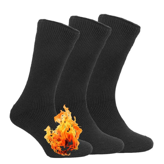 6 Pairs Ladies Thermal Insulated Warm Premium Quality Black Socks Size UK 4-6 EU 35-39 B.U.L