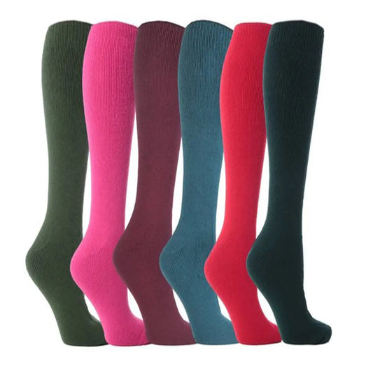 B.U.L 3 Pairs Womens Wellie Socks Adult Ladies Welly Wellington Boot Thermal Liners Warm Outdoor Sock Size UK 4-7 / EU 35-39 B.U.L