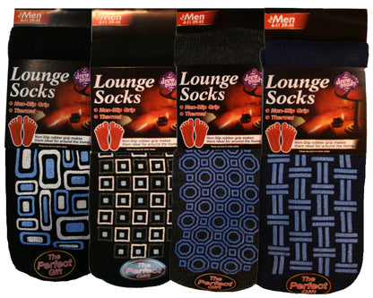 4 Pairs Men's Slipper socks Lounge Socks Size 6-11