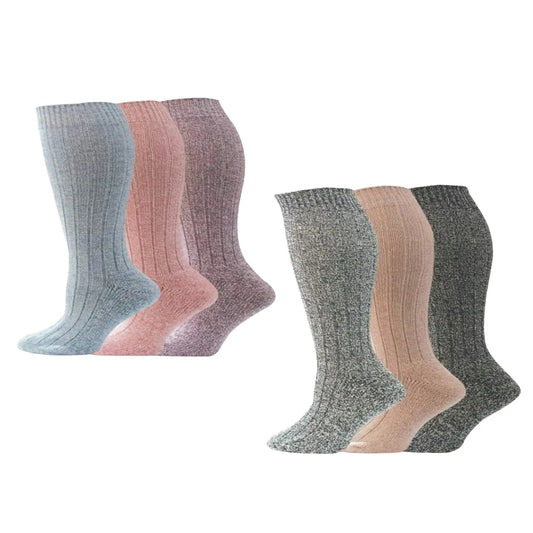 6 PAIRS LADIES THERMAL WOOL SOCKS BEST FOR SKI HIKE CAMPING 4-8 SIZE My Store