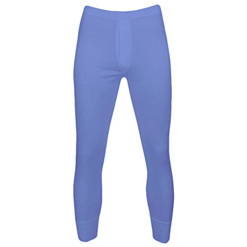 Mens Thermal Long Johns Winter Warm Thermal Underwear - 4 Colours All Sizes (XXLarge, Blue)