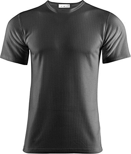 Mens Extreme Hot Thermal Underwear Short Sleeve Vest 4 Colours Winter, Camping & Ski Wear Size S-XXL (XLarge, Charcoal Grey)